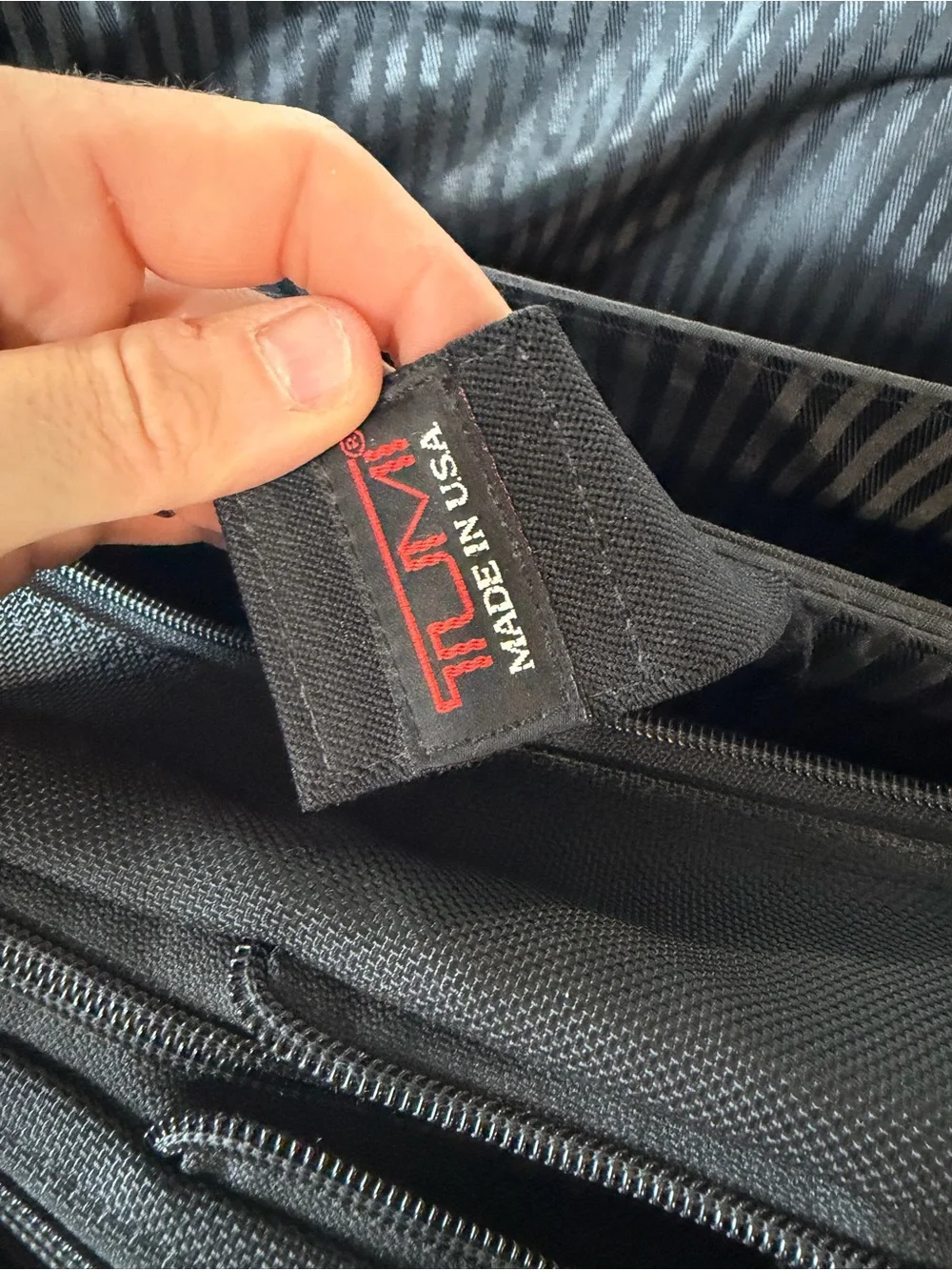 Tumi Alpha Expandable Nylon Black Men's Travel and Laptop Messenger Bag
